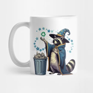 Raccoon Recycling Trash Mug